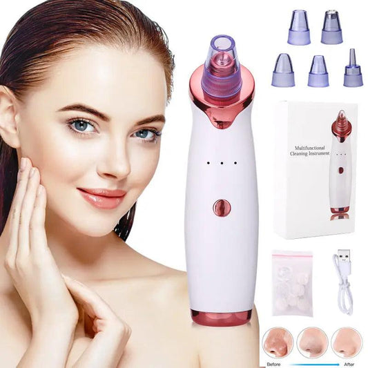 Blackhead Remover Instrument Black Dot Remover Acne Vacuum Suction Face Clean Black Head Pore Cleaning Beauty Skin Care Tool - Versatileandeasy