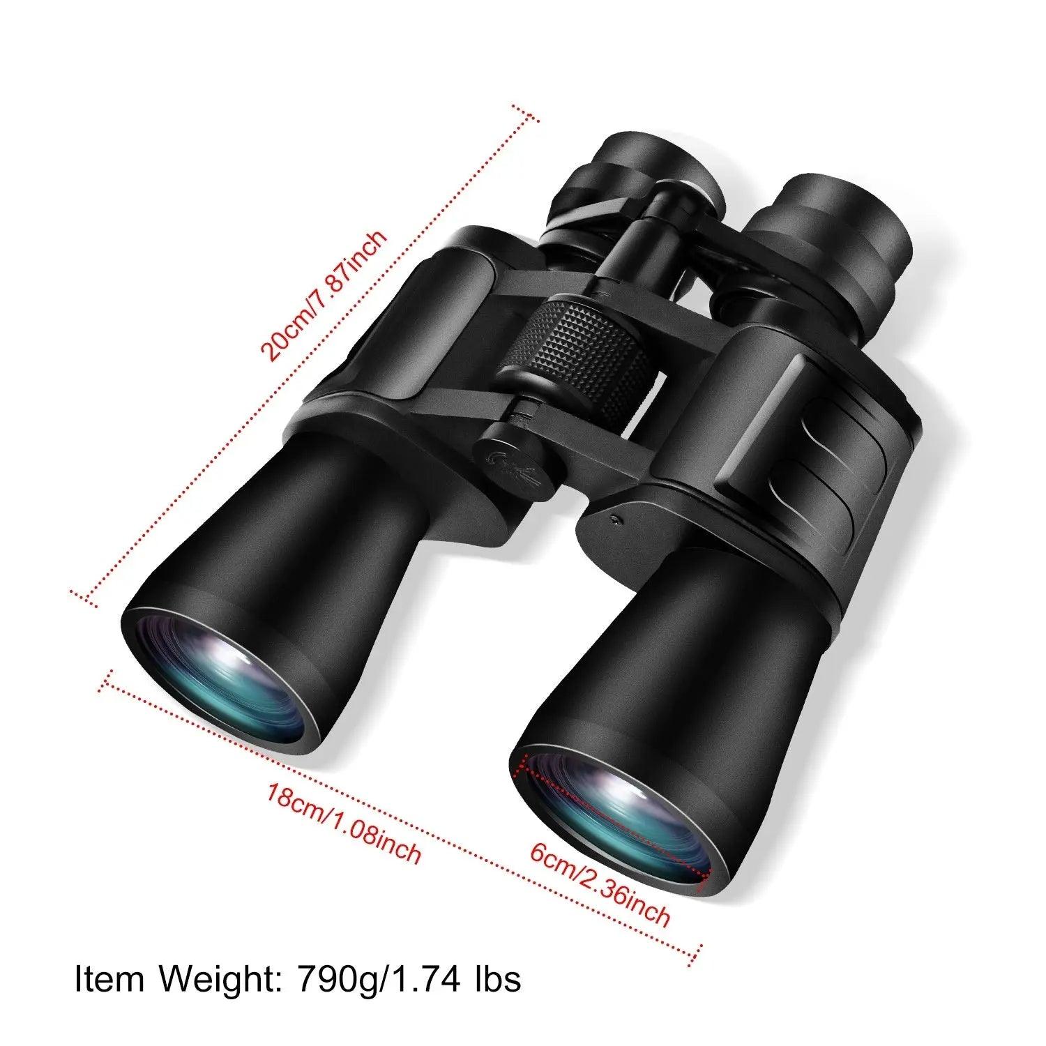 Portable Zoom Binoculars with FMC Lens Low Light Night Vision for Bird Watching Hunting Sports Doba