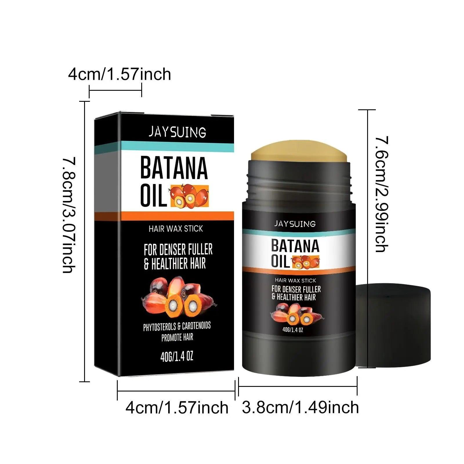 Batania Hair Wax Stick With Batana Oil - Nourishing & Long-Lasting Hold, Styling For Flyaways, Adds Volume And Natural Shine, 75g Gel Haircare Doba