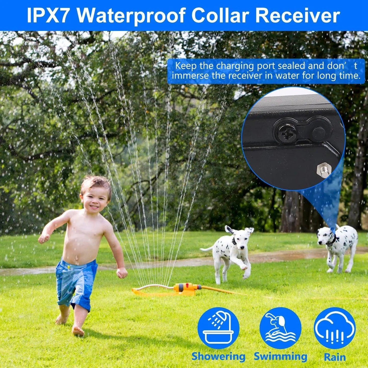 Wireless Electric Dog Fence Pet Shock Boundary Containment System Electric Training Collar For Small Medium Large Dogs Doba