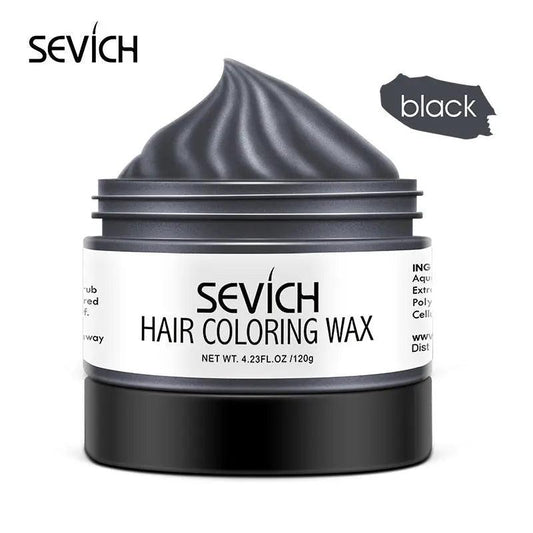 Sevich 10 colors Hair color wax Strong And Hold Unisex Hair Wax Black Color Hair Clay Temporary Hair Dye For Hair Styling Doba