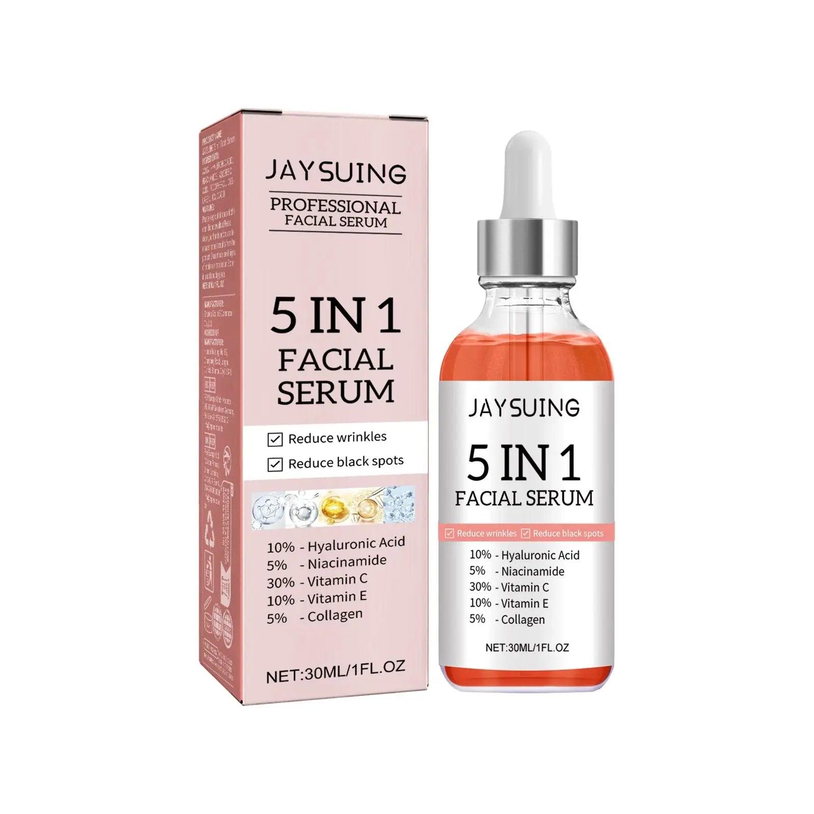 5 in 1 Face Serum Moisturizes Skin, Firming and Lightening Acne Spot Beauty Serum Doba