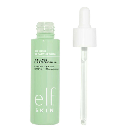 e.l.f. SKIN Blemish Breakthrough Triple-Acid Resurfacing Serum, 0.94 fl oz Doba