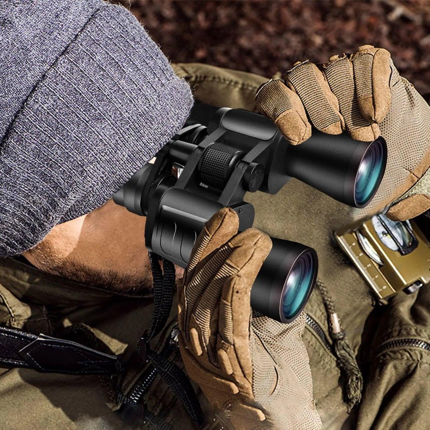 Portable Zoom Binoculars with FMC Lens Low Light Night Vision for Bird Watching Hunting Sports Doba