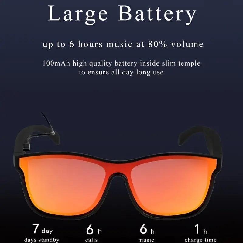 Smart Glasses; Wireless Sunglasses Audio Sunglasses For Men Women With Open Ear Music&Hands-Free Calling; Polarized Lenses; IPX4 Waterproof; Touch Voice Assistant Doba