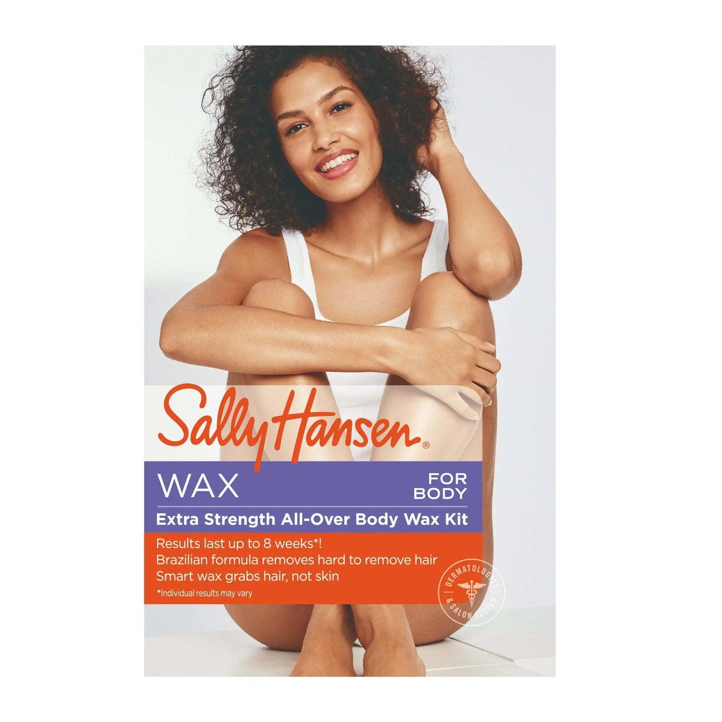 Sally Hansen Extra Strength All-Over Body Wax Hair Removal Kit, 1 Count, 8 Fl Oz, Salon Results, Long Lasting Doba