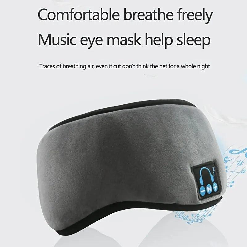 Sleep Eye Mask With Bluetooth-Enable Headphones Washable Travel Sleeping Hands Free Headband Built-in Side Speakers & Microphone Doba