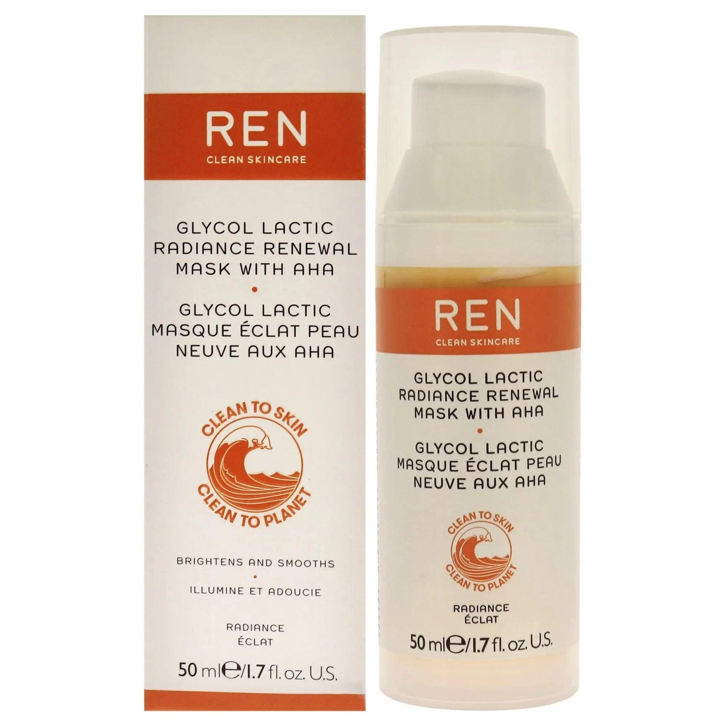 Glycol Lactic Radiance Renewal Mask by REN for Unisex - 1.7 oz Mask Doba