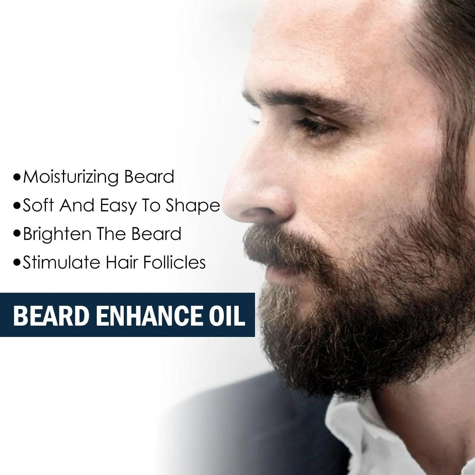 EELHOE Beard Care Oil - Strengthen And Nourish Beard Roots Moisturizing And Shine-Enhancing Beard Growth Serum For Men Hair Care Hydrating Doba