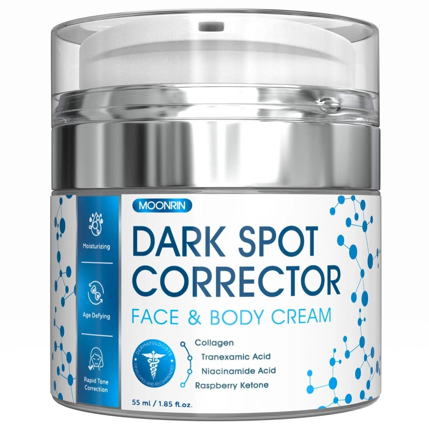 Dark Spot Remover for Face & Body 1.85 fl oz 55 ml Moisturizing Skin Lightening Cream with Collagen Niacinamide Acid Hyperpigmentation Treatment Legs Hands Inner Thighs Underarms Doba