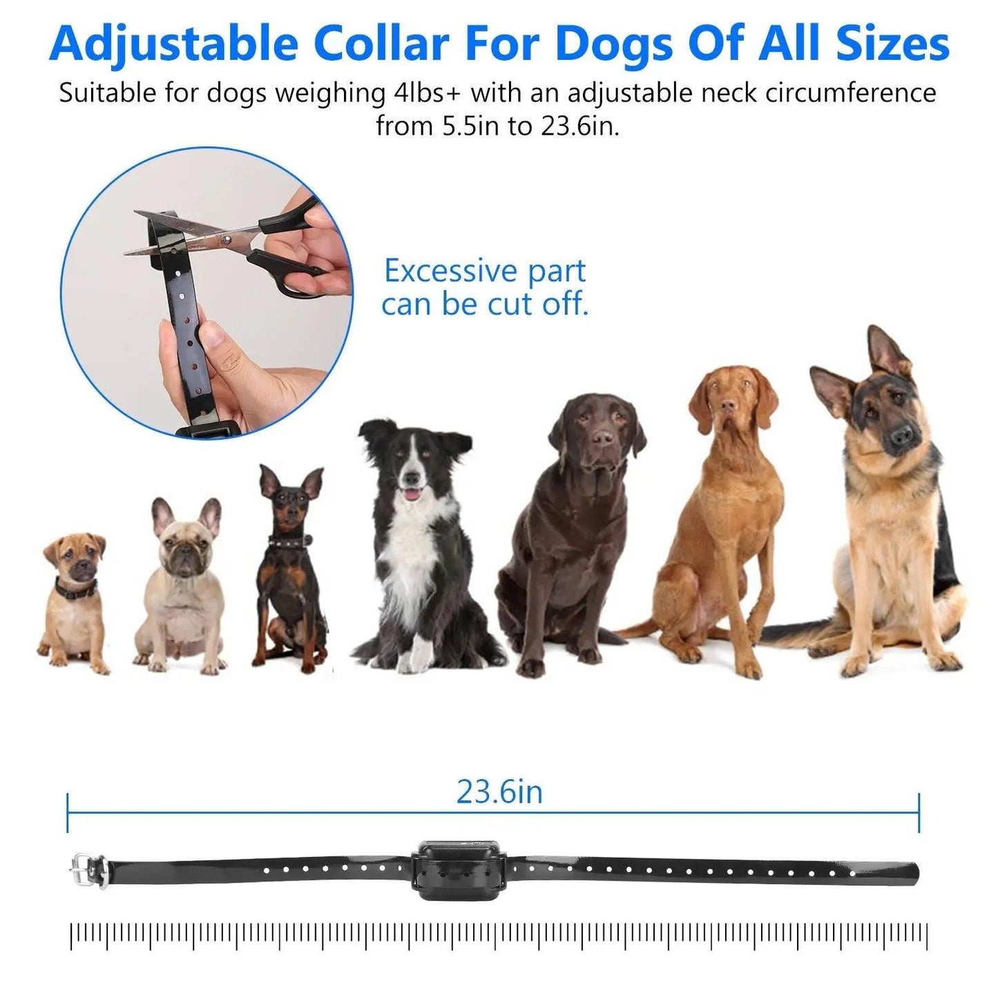 Wireless Electric Dog Fence Pet Shock Boundary Containment System Electric Training Collar For Small Medium Large Dogs Doba